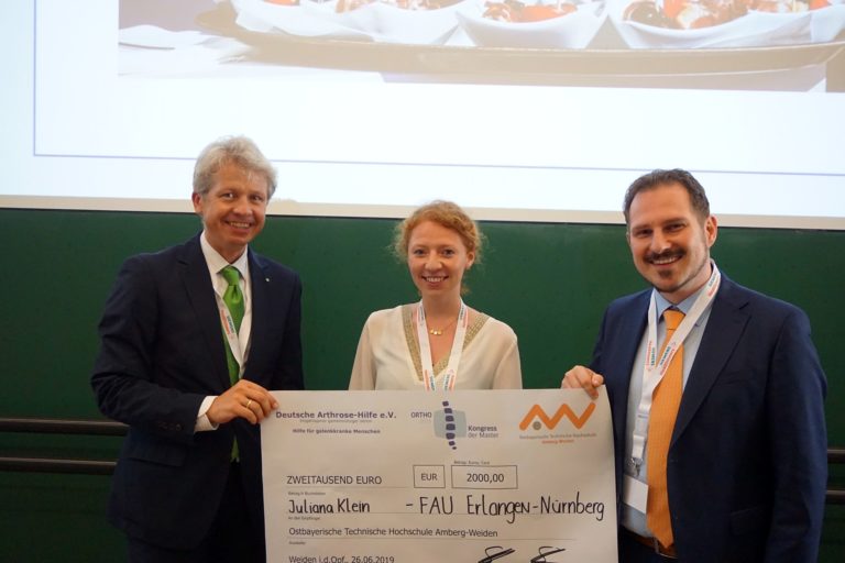 Best Poster Award for MaD-Student at ORTHOKongress in Weiden